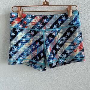 IAB MFG Stars and Stripes Tights Biker Shorts Shorties XS 4